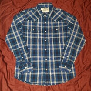 Urban Pipeline Men's Blue and White Plaid Shirt